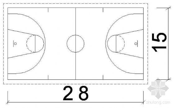 室外篮球场电气设计图资料下载-篮球场