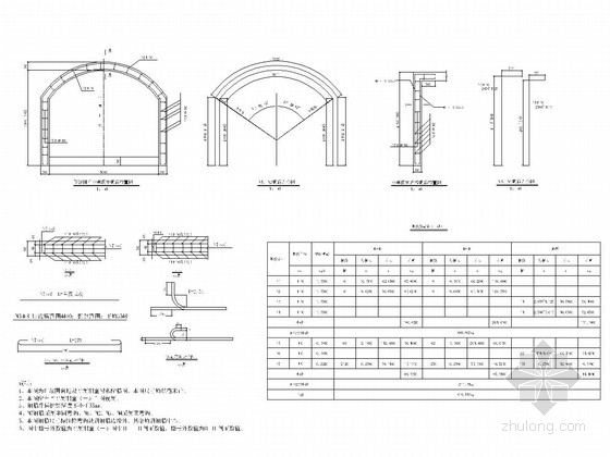 [贵州]铁路新建双线隧道专用洞室及变压器洞室施工咨询图（31张）-Ⅳ级围岩专用洞室衬砌钢筋设计图 