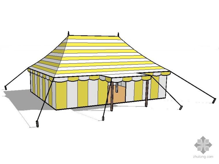 广告帐篷3d模型下载资料下载-马戏团帐篷