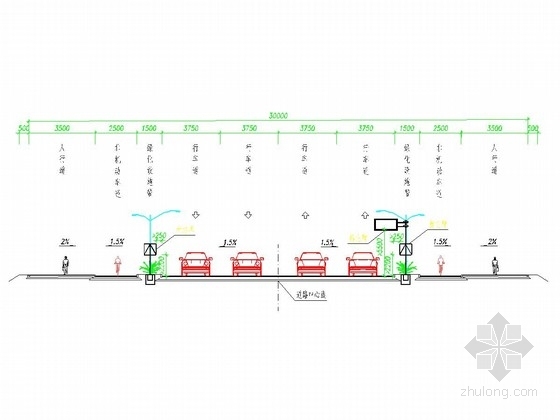市政道路加固施工图资料下载-[安徽]市政道路建设施工图全套设计310张（路基路面 桥涵 绿化照明）