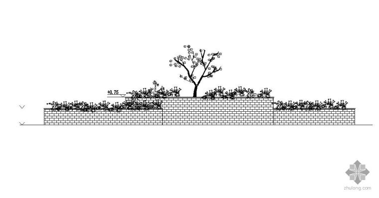 组合花池施工图资料下载-组合花池施工大样图