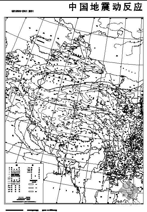 中国地震动反应区划图资料下载-地震动参数区划图CAD版