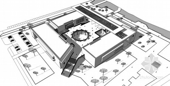 科阿韦拉州博物馆资料下载-博物馆SketchUp模型下载