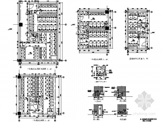 [河南]五层现代风格大型旅游服务中心建筑施工图（知名设计院）-五层现代风格大型旅游服务中心建筑大样图