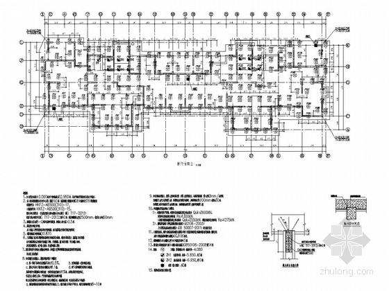 结构施工方图资料下载-[江苏]19层剪力墙结构住宅楼结构施工图（193根空心方桩）