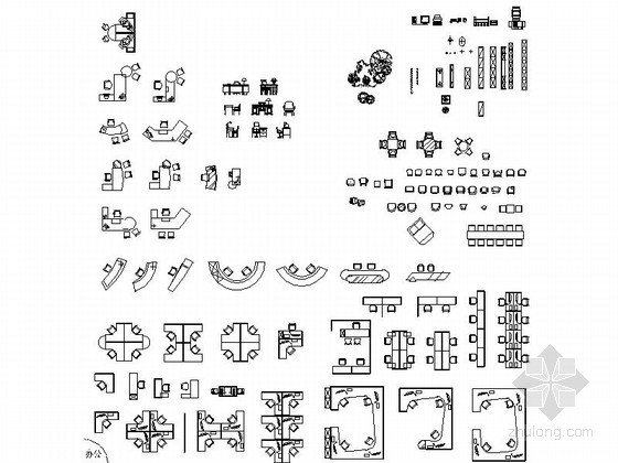 全套工装室内图块CAD图块下载 