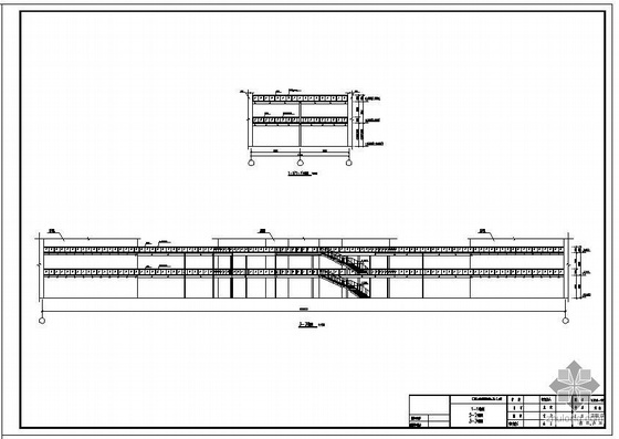 连廊式商业资料下载-青州某商场三层钢结构连廊建筑结构电气施工图