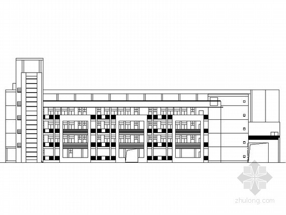 中学教学楼建施图资料下载-某实验中学五层教学楼建筑施工图