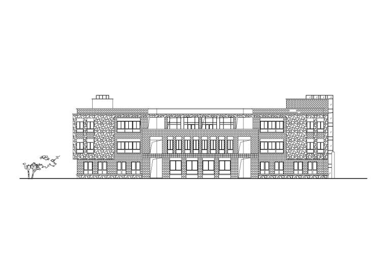 屋顶建筑设计图资料下载-[湖南]长沙华润8班幼儿园建筑设计施工图(CAD+效果图）