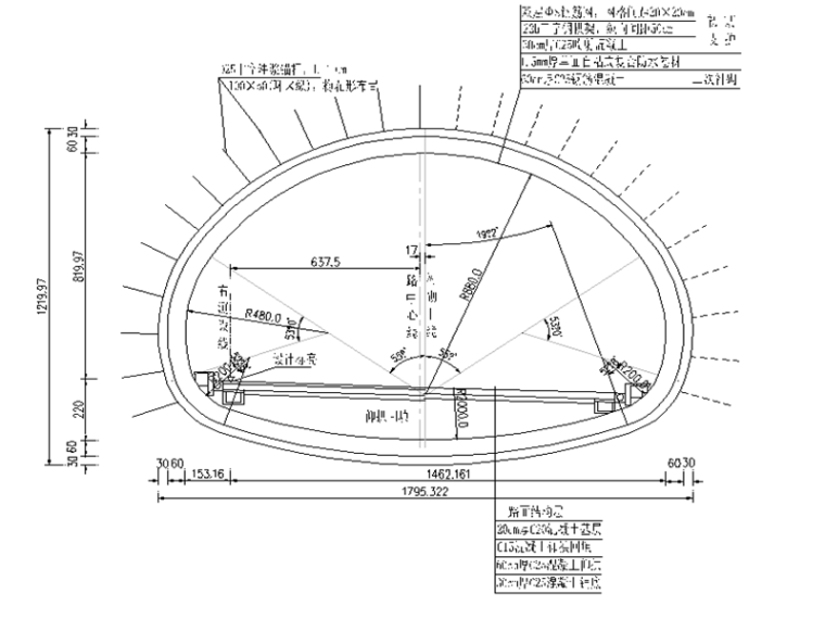 分离式隧道cad图纸资料下载-分离式隧道出口二次衬砌施工方案