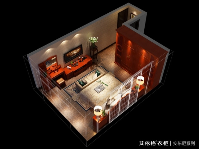 su卧室家具资料下载-广州是市定制卧室家具，艾依格安东尼系列