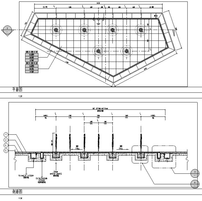 [浙江]“滚石街区”滨水商业广场景观设计方案（附部分CAD施工图+居住区方案+实景图）-特色水景设计详图