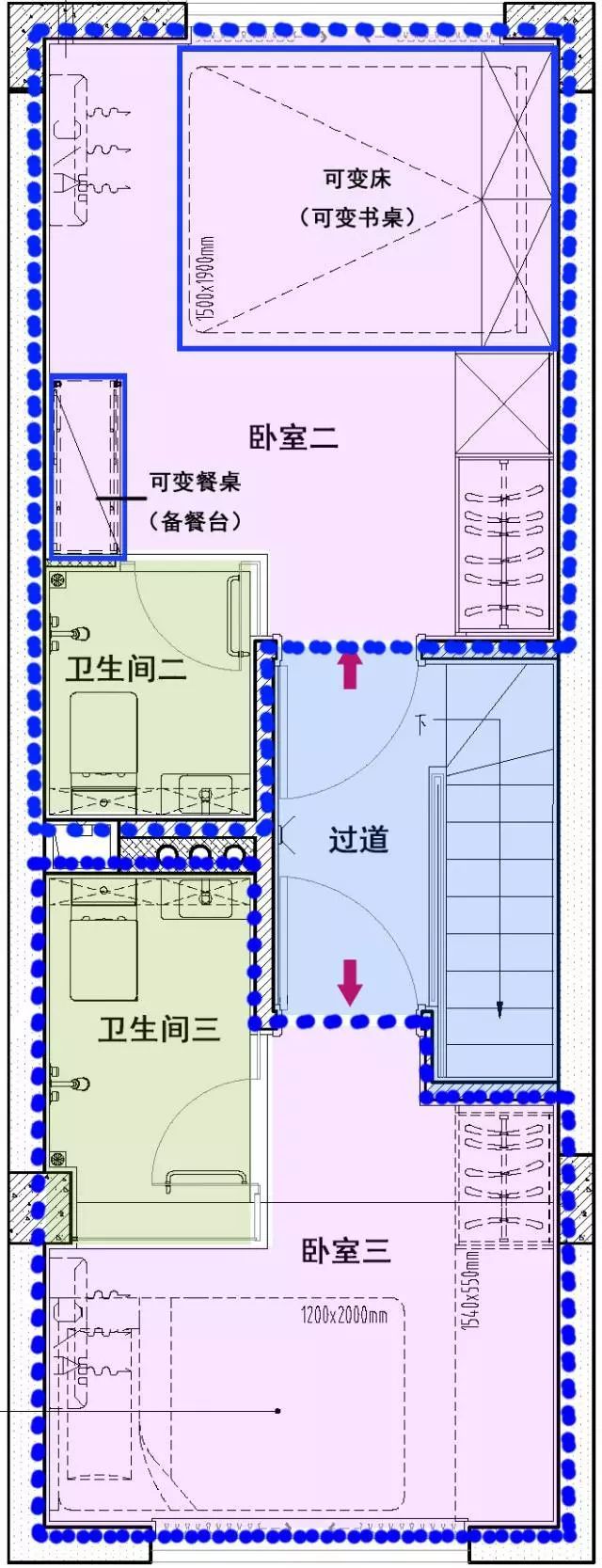 [干货]28㎡小户型3房3卫，设计师开挂了？_3