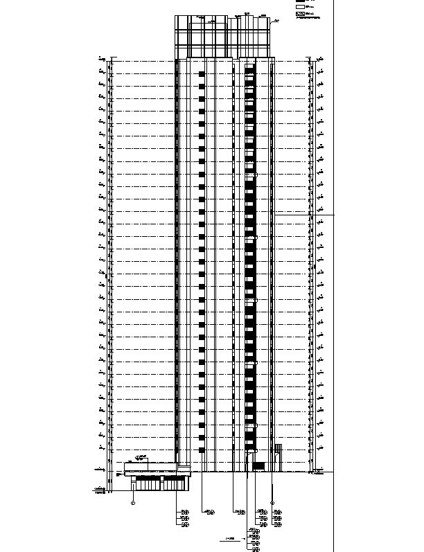 [上海]超高层8栋住宅楼楼及地下室建筑施工图（含全专业图纸）-超高层8栋住宅楼楼及地下室建筑施工图（含全专业图纸）