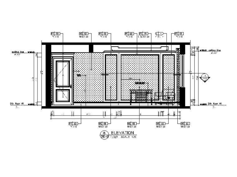 [上海]欧式联排别墅CAD施工图（含效果图、实景图、3D模型）-【上海】欧式联排别墅CAD施工图（含效果图、实景图、3D模型）立面图