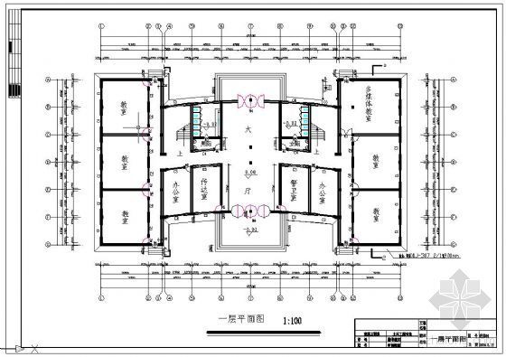 优秀教学楼设计资料下载-[学士]某广播电视大学新教学楼