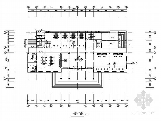 办公楼室内装修CAD案资料下载-高层办公楼室内装修图