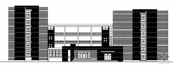 交通与土木建筑学院资料下载-[山东]某交通学院男女生宿舍及食堂建筑结构水暖电施工图(带节能设计)