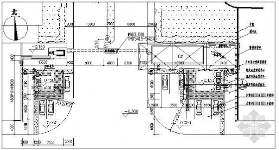 某汽车厂办公区门卫室建筑施工图-3