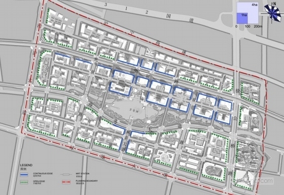 [江苏]大型城市综合体规划及单体设计方案文本-城市综合体分析图
