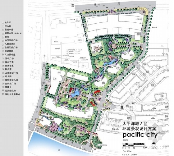 古典风格的公园资料下载-[北京]欧式新古典风格高级住宅区景观设计方案