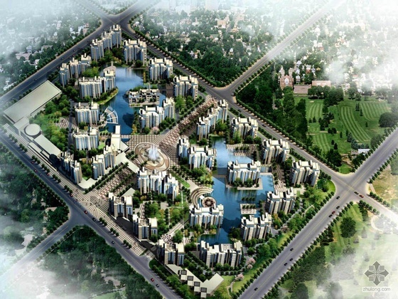 房地产环境设计资料下载-[南京]某地产河西项目报建CAD方案及文本、PPT讲义(巴黎时尚风格)