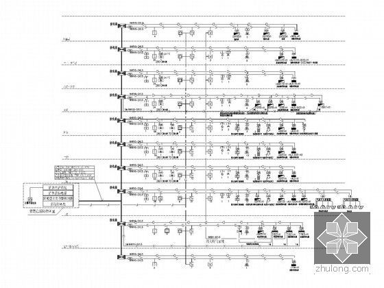 [云南]香格里拉商业综合楼全套电气施工图纸-火灾自动报警系统图