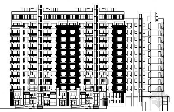 现代风格11层住宅楼小区资料下载-万科某超十一层住宅楼建筑方案图