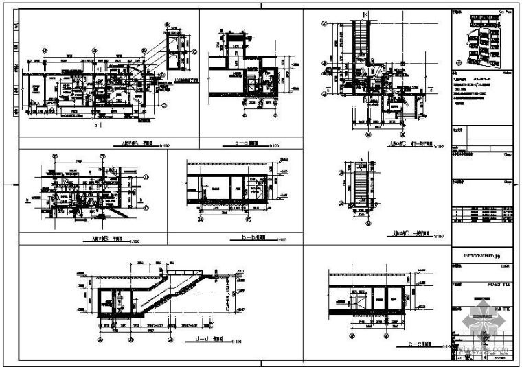 5级人防车库结构资料下载-某车库人防口部节点构造详图