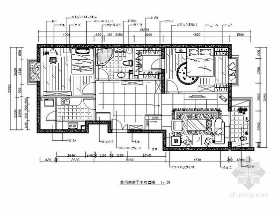 异域二居室装修图资料下载-[北京]简单二居室装修图