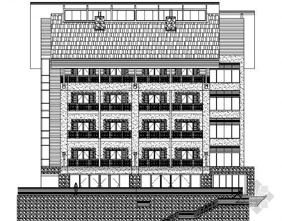 酒店设计建筑图纸全套资料下载-天津蓟县某酒店全套建筑CAD图纸