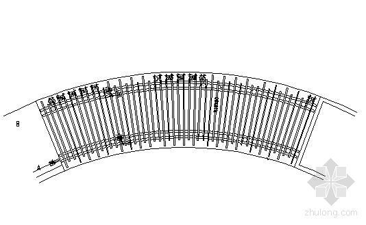 弧形梁节点资料下载-某弧形花架施工大样图