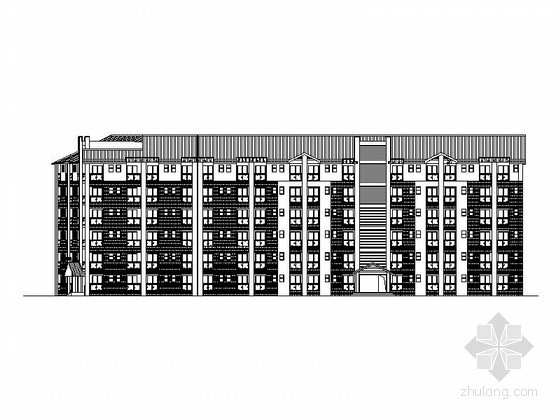 大学公寓建筑施工图资料下载-[都江堰]某大学六层学生公寓建筑施工图