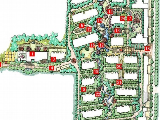 住宅总体景观设计方案资料下载-[青岛]英式住宅社区景观设计方案