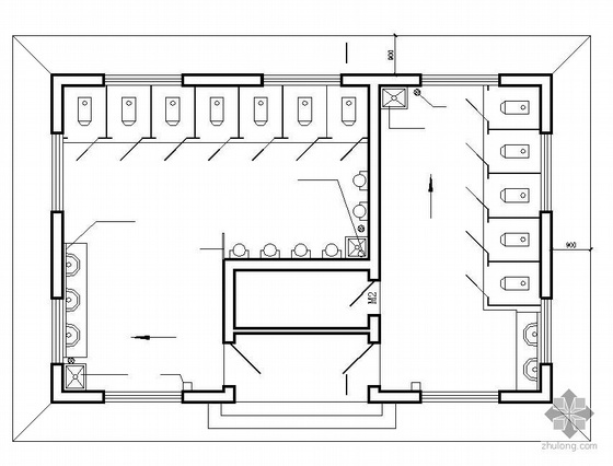 某公厕建筑及结构施工图公厕-2