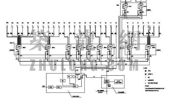 甲级写字楼电路系统图资料下载-综合写字楼弱电系统图