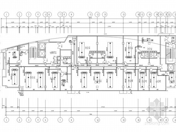 空调机组施工图资料下载-多层综合商业办公楼空调通风系统设计施工图（水冷式立式空调机组）