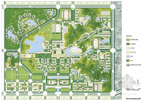 [湖南]生态校园景观规划设计文本-知名地产系统规划