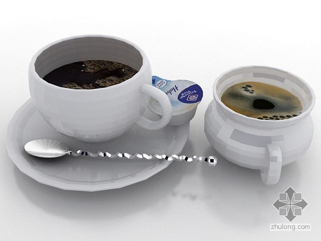 星巴克杯子3d模型stl资料下载-咖啡杯