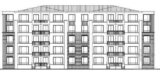 2层框架住宅资料下载-某六层框架住宅建筑方案图