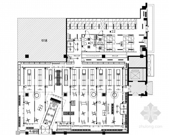 200平方服装店装修资料下载-[辽宁]品牌服装店改造电气施工图纸