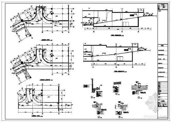 汽车坡道设计施工图资料下载-汽车坡道详图（一）