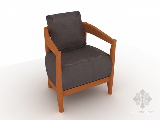 公园休闲椅施工图资料下载-休闲椅3d模型下载