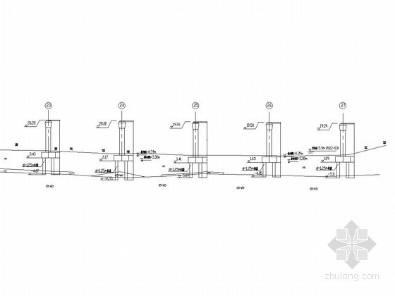 钢板节点施工资料下载-水中墩钢板桩施工节点图（2013年）