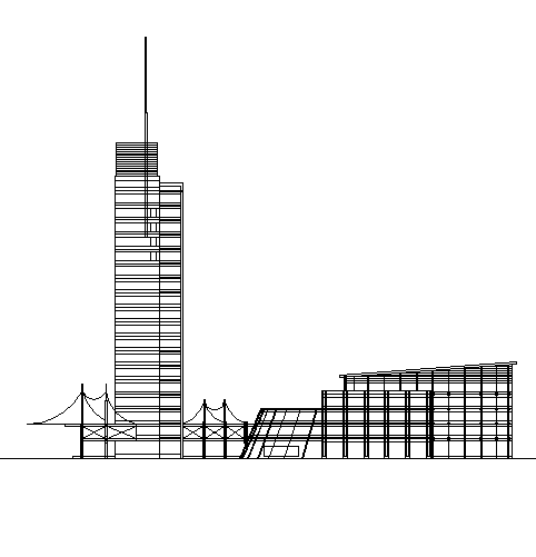 广东框剪结构企业办公楼设计施工图