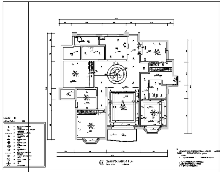 花园设计施工图纸资料下载-益田花园三居室设计施工图（附效果图）