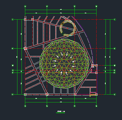 单层凯威特网壳球形采光顶结构设计施工图_2