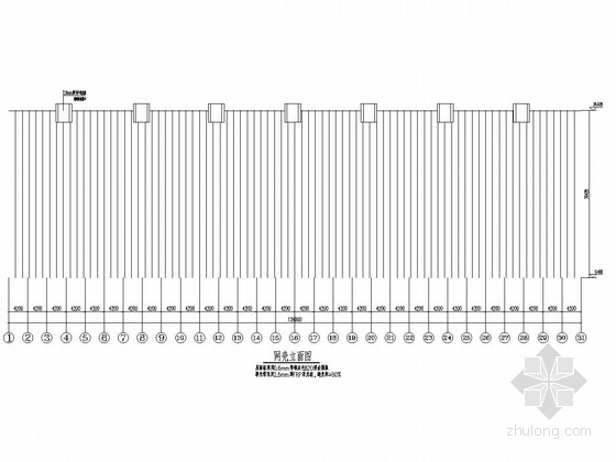 50米网架结构施工图纸资料下载-101米跨煤棚网壳结构施工图（图纸详细）