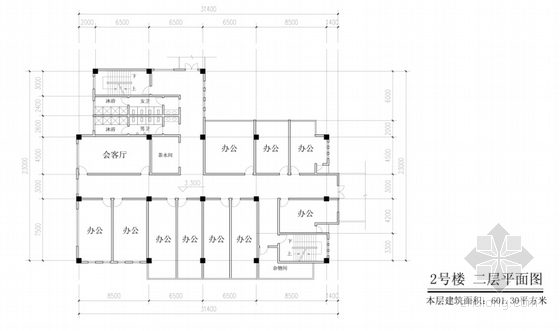 [福建]现代风格庭院式办公总部规划设计方案文本（含多栋建筑）-现代风格庭院式办公总部规划设计平面图