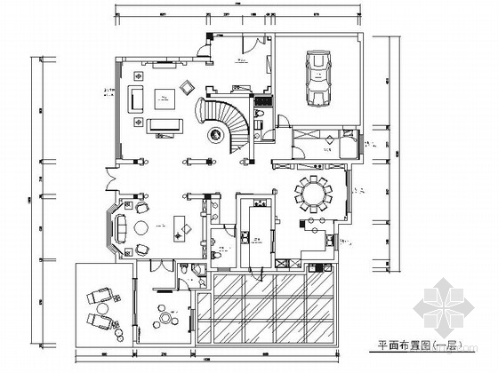 简约独栋别墅CAD资料下载-[江苏]法式古典奢华温馨简约独栋别墅室内装修施工图（含效果）